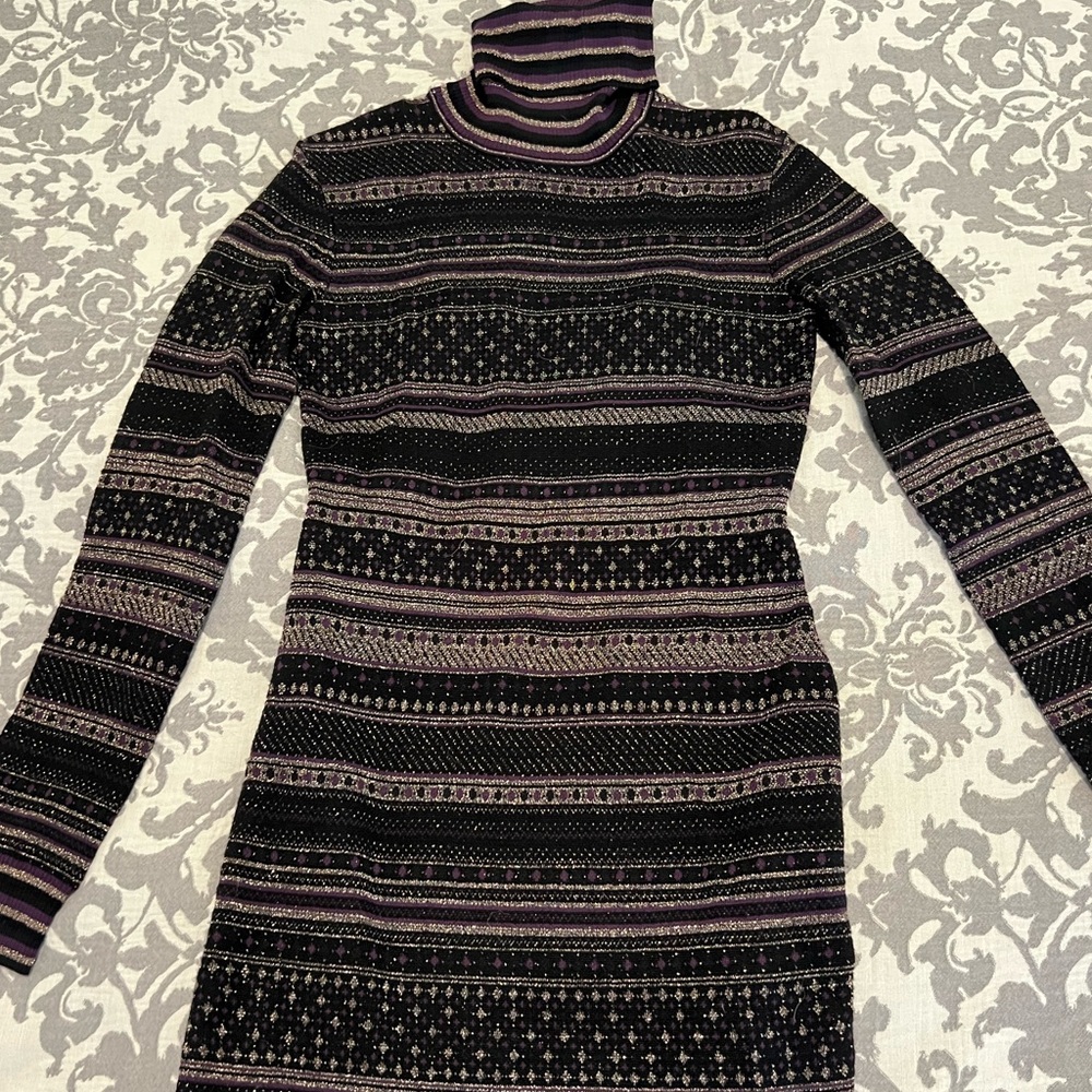 Rachel Zoe, turtleneck dress. Partial backless. Size S.